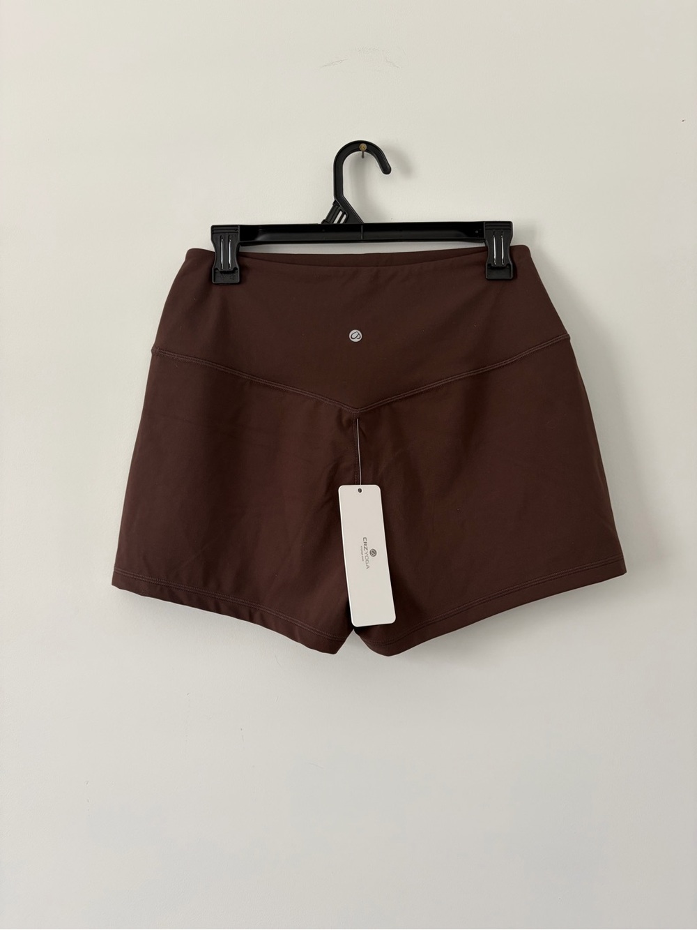 CRZ Yoga Butterlift Linerless 3in Yoga Workout Shorts Hot Chocolate Brown NWT M - Picture 3 of 5